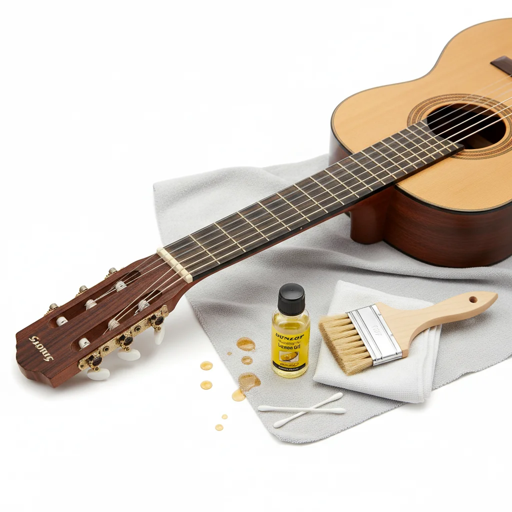 Acoustic Guitar Fretboard Cleaning: Is Lemon Oil Safe?
